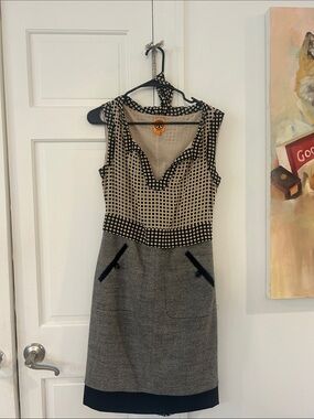 Tory Burch 2 Mixed Media Dress MIDI